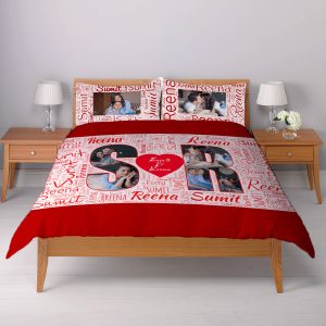 Mosic Name Alphabet Customize Bed Sheet