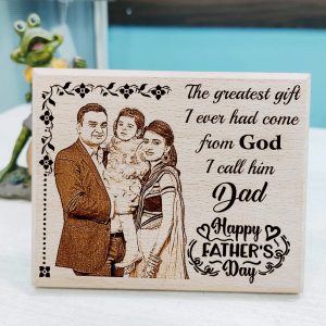 Papa's Special Engreving Wood