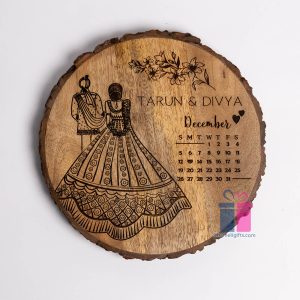Wooden round Photo Engraving slice