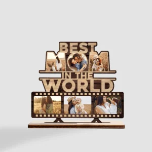 World Best Mother Wood Cut