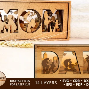 Mother's Day Special Wood Cut
