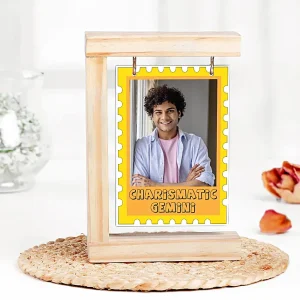 Personalised woodan Hanging Frame Gift